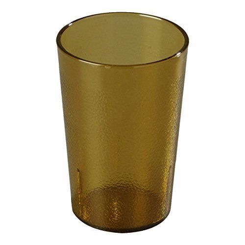 Carlisle 550613 stackable shatter-resistant plastic tumbler, 9.5 oz., amber case for sale