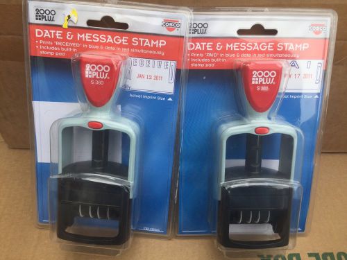 COSCO 2000 Plus Self-inking Stamp 011033 Lot Of Two 2