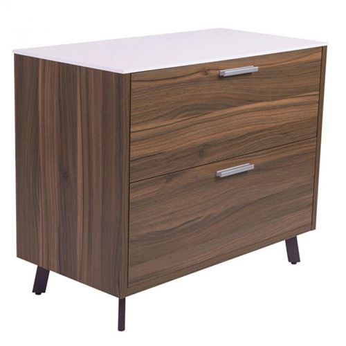Hart Lateral File - White &amp; Walnut