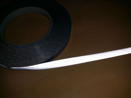 Silver high Reflective iron-on, heat transfer strip, 6mm x 5y (6mm x 4.5m)
