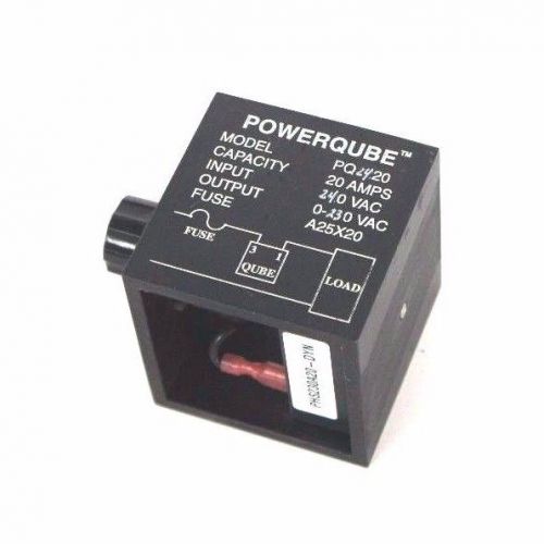 POWERQUBE PQ24.20 PQ2420 20AMPS 240VAC 0-230VAC A25X20 PHS230A20-DYN