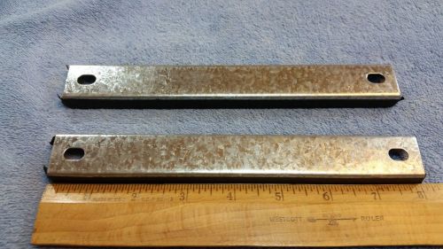 Pair of 6” Magnets with Screw Hole Attachments, Total Length 8”.