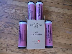 4 NEW BRIGHT RED INK for Riso GR3750 GR3770 RP3700 RP3790 Duplicator FROM JAPAN