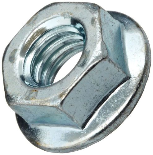 Steel Flange Nut Zinc Plated Finish Grade 2 Self-Locking Serrated Flange Righ...