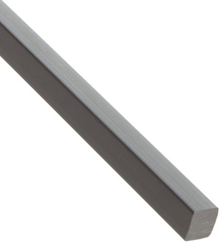 Pvc (polyvinyl chloride) rectangular bar opaque gray standard tolerance 1/2&#034; ... for sale