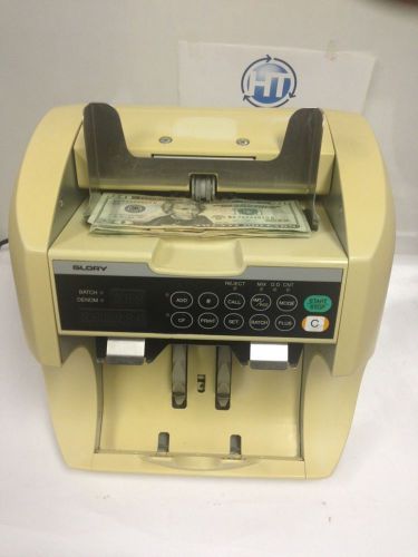 Glory gfr s-80 currency counter w/ counterfeit detection for sale