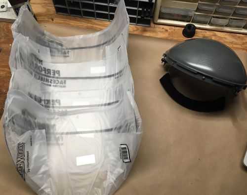 Fibre-metal® 4199cl high performance face shield window - qty. 4 - w/helmet new for sale