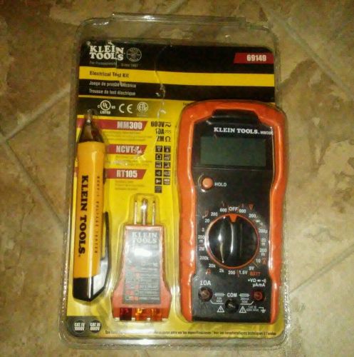 Klein tools electrician test kit for professionals mm300 ncvt-1 rt105 intertek for sale
