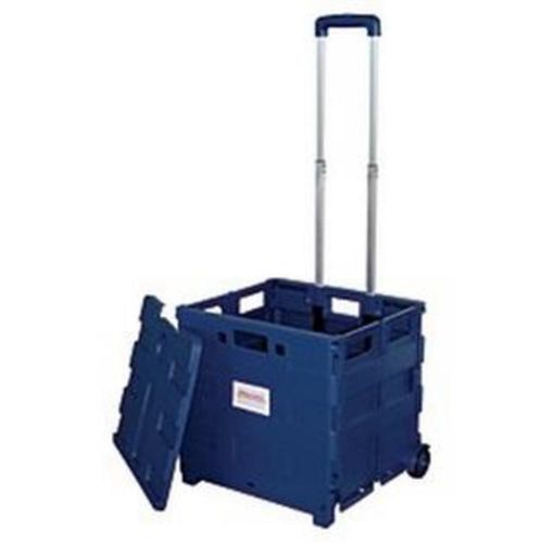 Collapsible Mobile Cart Extended Handle Lift Off Lid Moisture Resistant Material