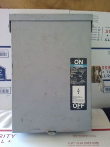 Good Siemens ITE NRH322 60 Amp 240v AC 1 Phase Switch Disconnect