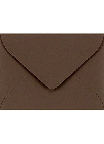 Envelopes.com #17 Mini Envelope (2 11/16 x 3 11/16) - Chocolate Brown (250 Qty.)