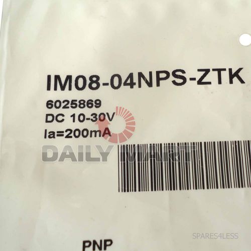 NEW SICK IM08-04NPS-ZTK Inductive Proximity Sensor Non Flush M8 Connector 4 mm