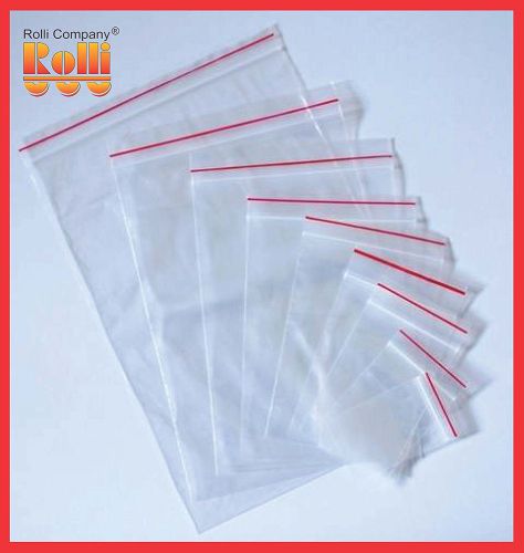 Zip Lock Plastic Bags Clear Self Press Polythene Seal 1pack (100psc) - 40x60