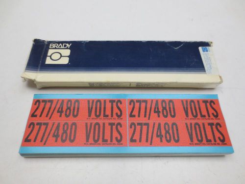 BRADY 44260 Conduit and Voltage Markers 277/480 Volts (23pk)