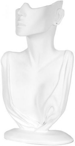 KC Store Fixtures 49153 Jewelry Display, Bust With Partial Face For Necklace 12