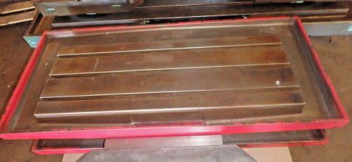 45.5&#034; x 19.625&#034; x 3.5&#034; steel welding t-slotted table cast iron layout plate jig for sale