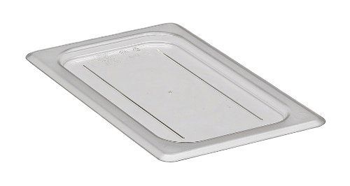 Camware Cambro 40CWC Clear Camwear 1/4 Size Polycarbonate Flat Lid - Clear
