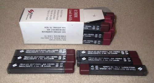18 Packs of Skillcraft Mechanical Pencil Lead~ 0.5mm HB: 12, 60mm Leads per Pack