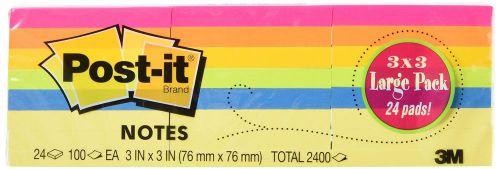 Post-it Notes Original Pad 3 Inches x 3 Inches Assorted Neon Colors Value Pac...