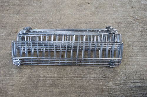 Wire Shelf Fencing Divider Lozier Madix Gondola Shelving 19&#034; x 3&#034; Lot of 12