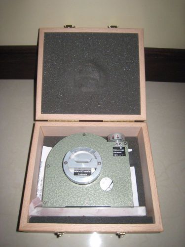 Ducourret precision clinometer micrometric &amp; check angles, level in wooden case! for sale