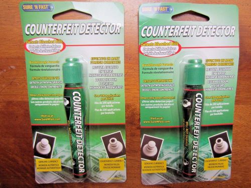 Counterfit Detectors, Sure n Fast detector pens, NIP