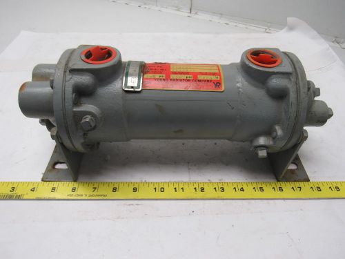 Young radiator 277441 ssf-301-hy-4p heat exchanger  3/4&#034; npt  &amp; 1&#034; npt ports for sale