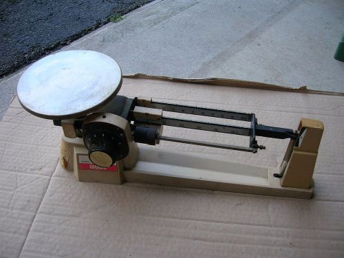 VINTAGE OHAUS DIAL-O-GRAM BALANCE BEAM SCALE 2610G/OHAUS 3 BEAM BALANCE SCALE