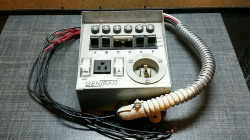 Gentran 6 circuit transfer switch #20216 for sale