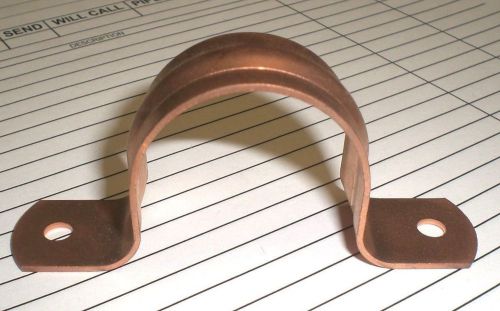 1-1/4&#034; copper 2 hole strap box of 100 - new! never used! 44167768 for sale