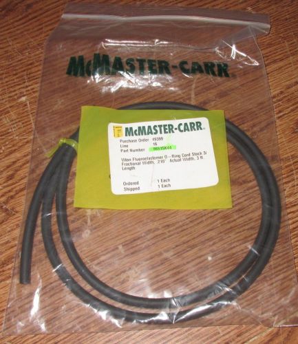 Viton Flouroelaster O-RING CORD Stock 3/16&#034; FW .210&#034; Act Wdt 3&#039; McMaster-Carr