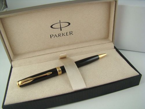 Parker Sonnet Twist Ballpoint Pen, Gloss Black Barrel GT S0808730             B1