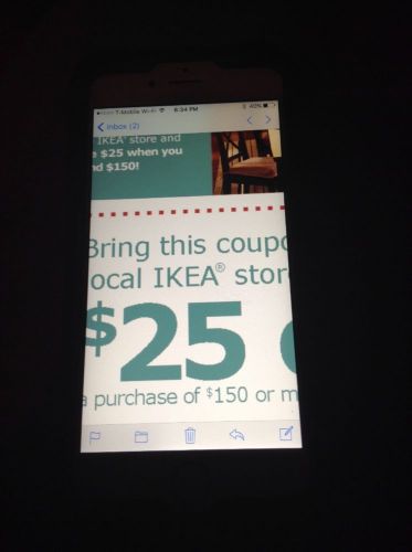 $25 OFF $150 IKEA Coupon VALID ON ANY PURCHASE - Email delivery - Exp 12/24/16