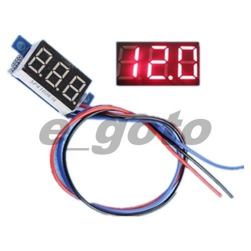 1pcs 0-99.9V RED LED Panel Meter Digital Voltmeter DC