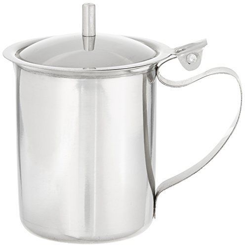 Winco SCT-10 Stainless Steel Creamer with Cover, 10-Ounce