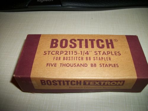 BOSTITCH TEXTRON STCRP2115 1/4&#034; STAPLES B8 STAPLERS