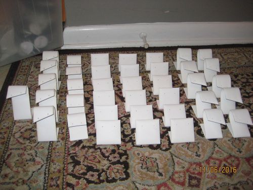 Lot 106 ~39 Piece Assort. White Faux Leather Earring Jewelry Display Components