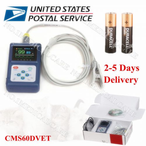 US Sell Animal Handheld Pulse Oximeter CMS60DVET,VetTongue Probe,USB PC Software