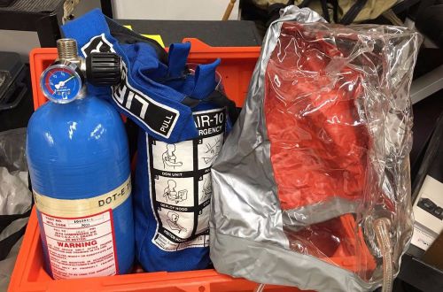Lifeair emergency breathing system - carrying case and hood included - apparatus for sale