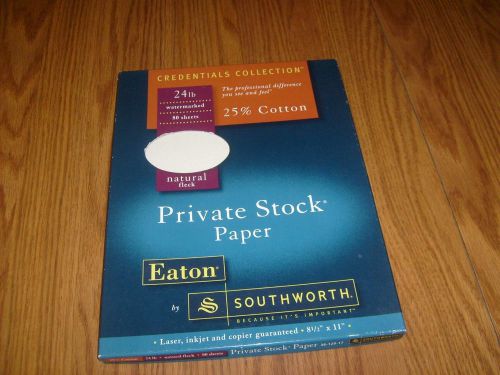 Vintage Eaton Private Stock Natural Fleck Paper 35 sheets