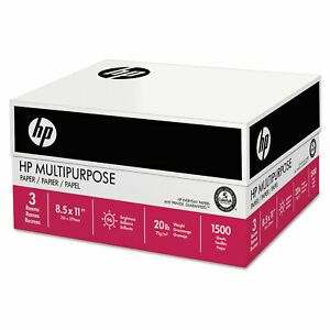 HP Papers MultiPurpose20 Paper, 96 Bright, 20lb, 8.5 x 11 112530