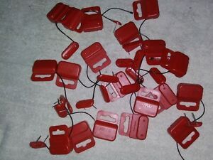 LOT 217 USED RED ALPHA ALARM SECURITY TAGS STORE MERCHANDISE GOODS ANTI-THEFT