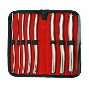 SurgicalOnline 8 Hegar Medical Dilator Sounds Set 7.5&#034; Double Ended Instrumen...