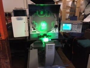 14” Tesa 355H Optical Comparator, New 2006, DRO, 10X Lens