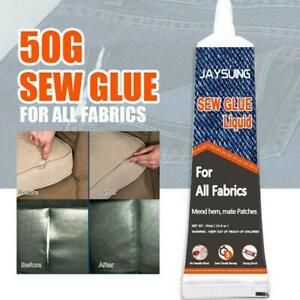 50 ml Sew Glue Liquid Bonding Repair For Clothes Denim Leather All Fabric .