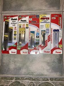 Pentel Super Hi-Polymer Refill Lead, 0.9mm, HB, 90 Refills .07mm HB 105 Refills