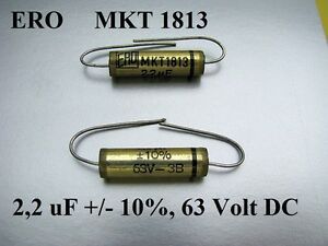 1000 Stck  Kondensatoren 2,2 uF+/-10% 63 V.- MKT 1813 von ERO Grohandelsmengen