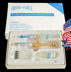 Dental Orthodontic NO-MIX Direct Bonding System Adhesive Resin Syringe Paste