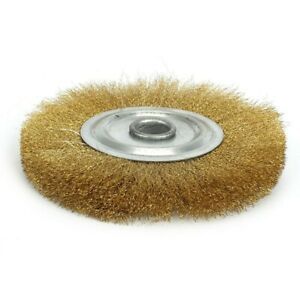 Copper Wire Wheel Yellow For Deburring 5 Inch Replacement High Quality