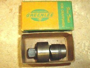 GREENLEE 7/8&#034; 730 Labeled Rockford Round Radio Chassis Punch with Original Box